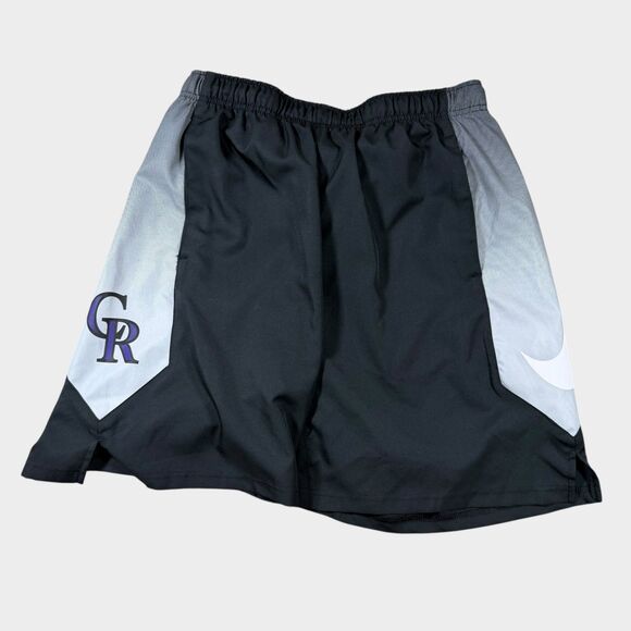 Nike Other - Nike Colorado Rockies Shorts Mens Large Black Purple MLB Dri-FIT Authentic Gear